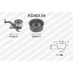Комплект ГРМ VAUXHAL Astra, Corsa, Vectra, Combo - OPEL Vectra, Astra, Corsa NTN-SNR KD45304