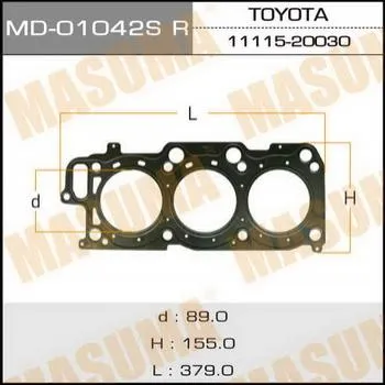 Прокладка ГБЦ TOYOTA ALPHARD MASUMA MD-01042SRH