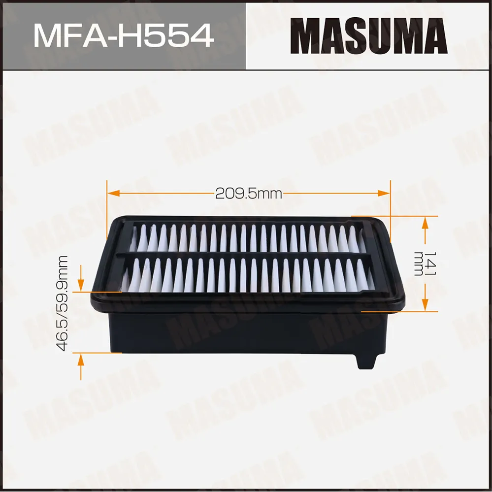 Фильтр воздушный Masuma MFA-H554 MASUMA MFAH554