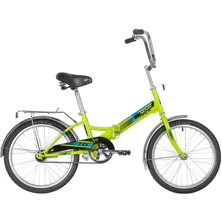 Велосипед 20 складной Novatrack TG-20 classic 1.0 (2020) количество скоростей 1 рама сталь 14 зеленый