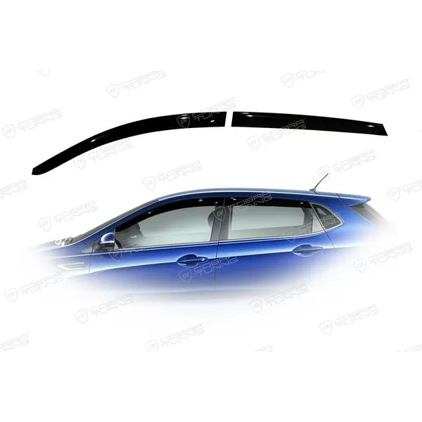 Дефлектора окон Kia Rio III Hb 5d 2011 Cobra tuning K12911