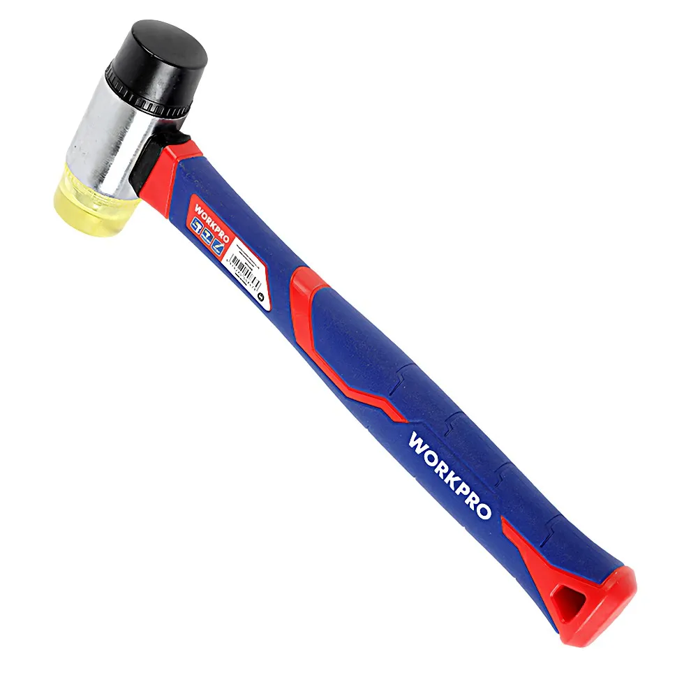 Молоток с мягкими бойками с фиберглассовой рукояткой WP241036 WORKPRO WORKPRO WP241036