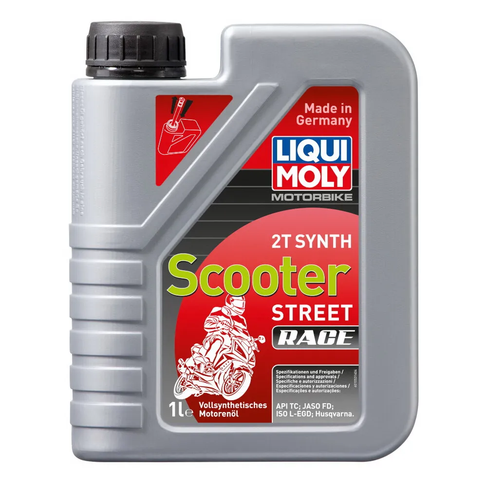 Масло моторное д / скутеров Motorbike 2T Synth Scooter Street Race TC FD L-EGD (1л) LIQUI MOLY 1053 / 3990