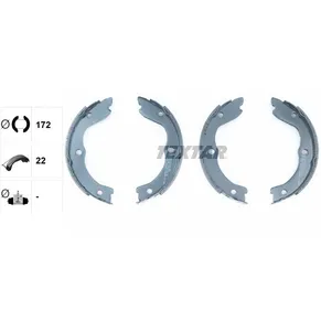 Колодки тормозные барабанные NISSAN TEXTAR 91062700