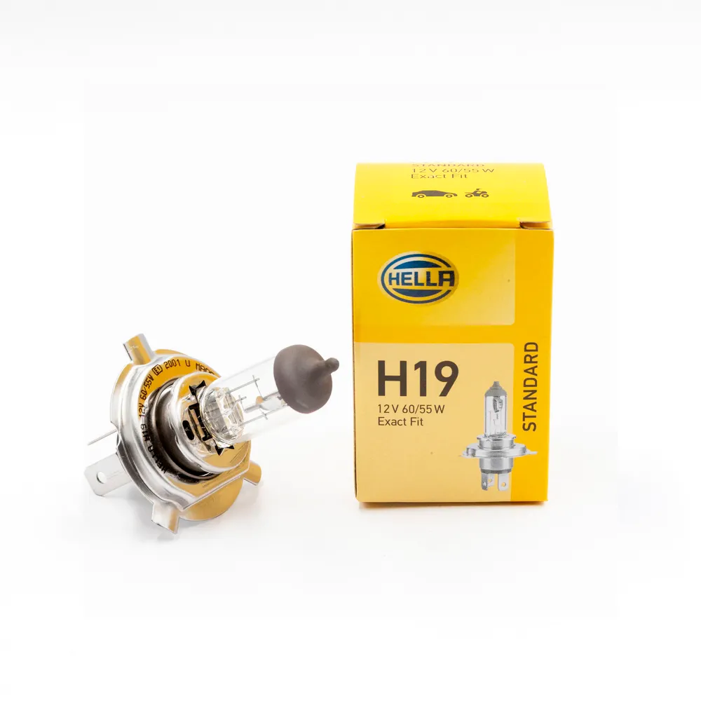 Лампа 12V H19 60/55W HELLA 1 шт. картон 8GJ235698-101