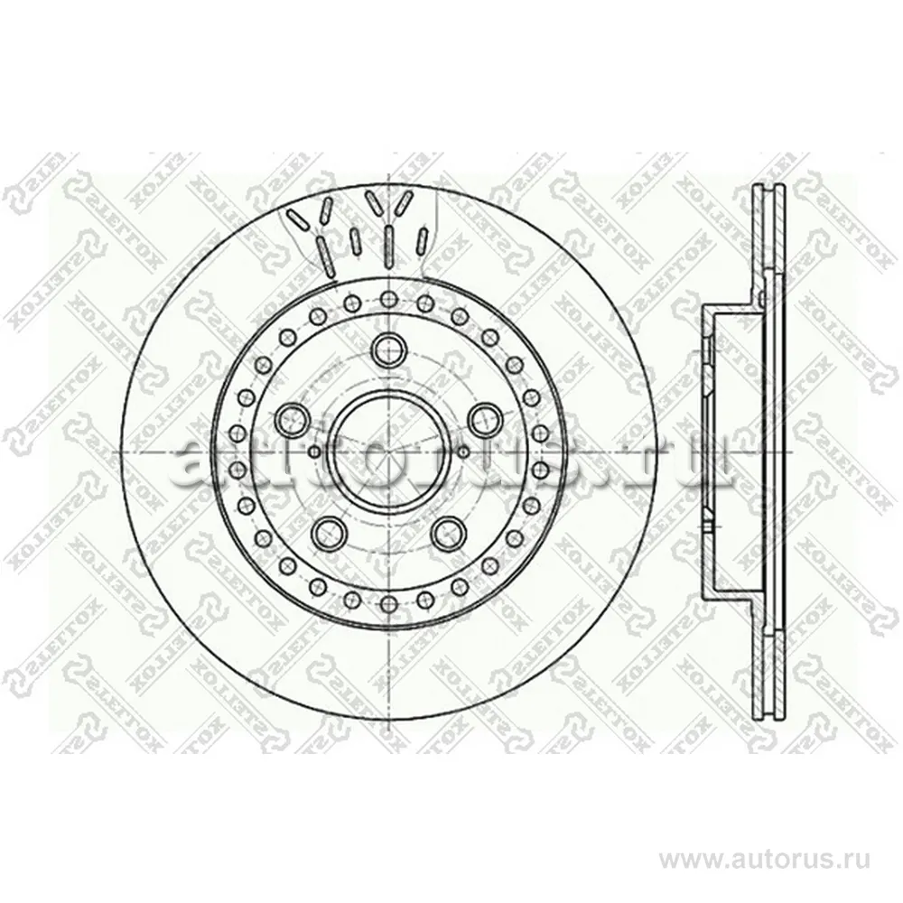 Диск тормозной передний TOYOTA RAV 4 2.0 94-01 STELLOX 60204562V_SX