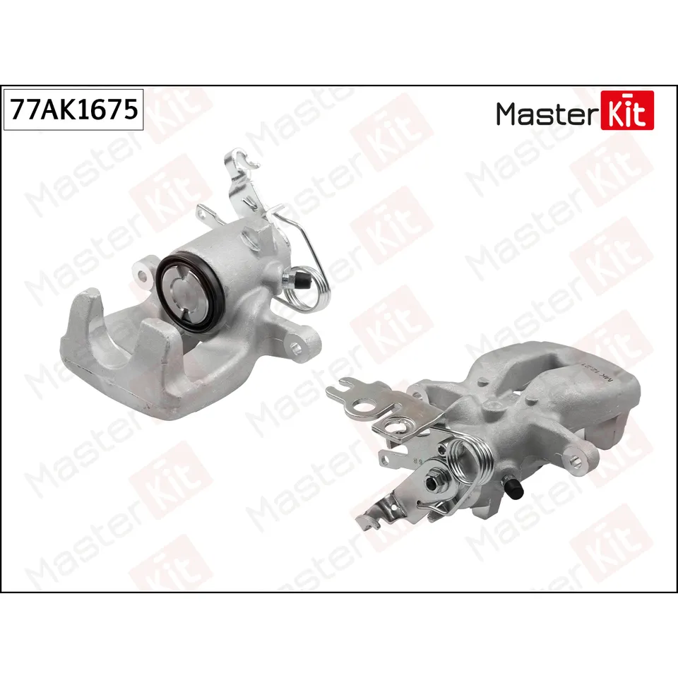 Тормозной суппорт зад. прав. Volkswagen CADDY III (2KB, 2KJ, 2CB, 2CJ) 2004 - 2015 MASTERKIT 77AK1675