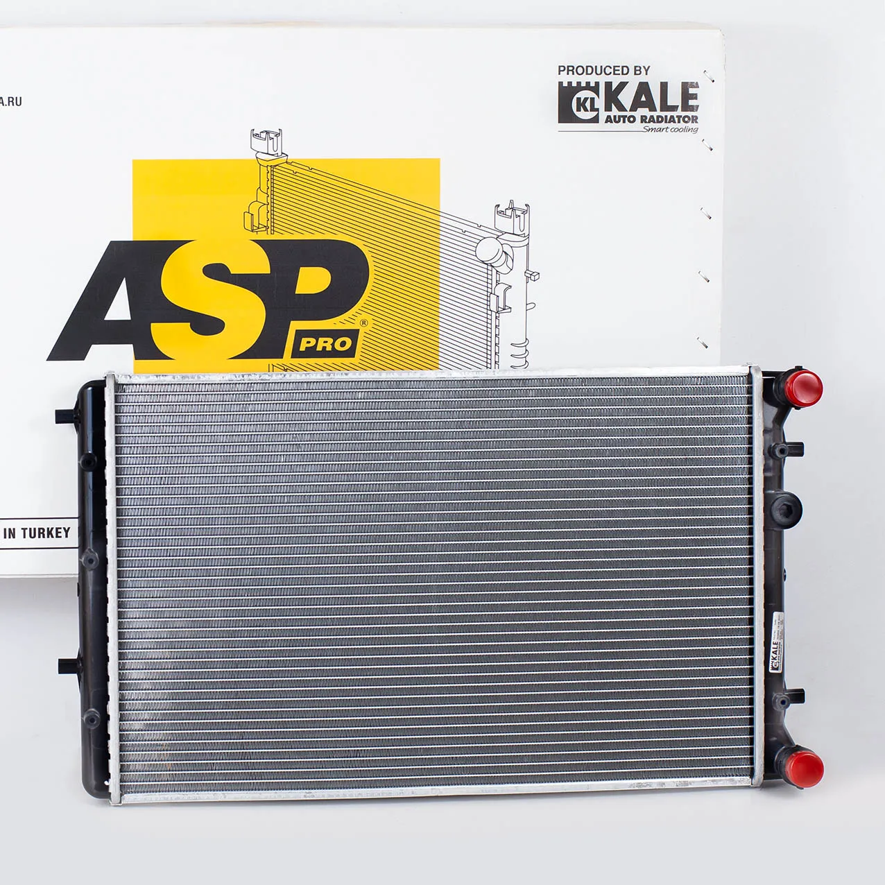 Радиатор охлаждения Skoda Fabia (99-) A/C+ паяный ASP AL10981