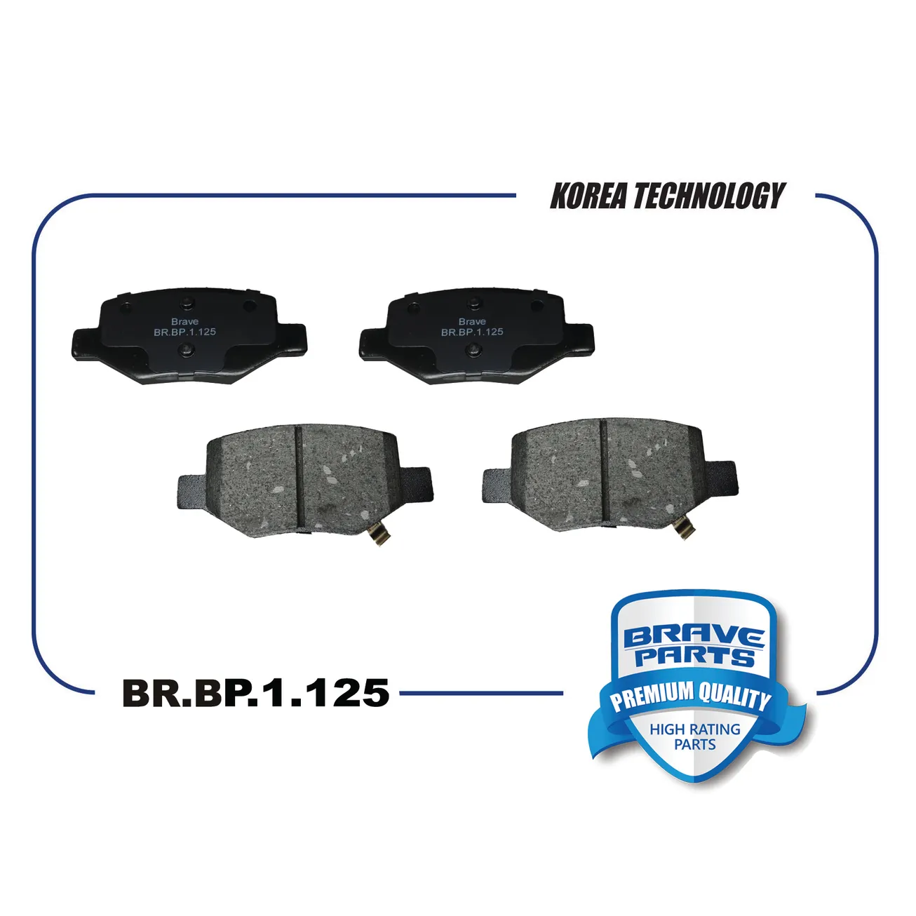 Колодка тормозная задняя Geely Coolray BRAVE BR.BP.1.125
