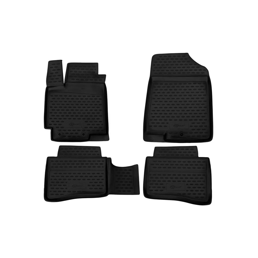Коврики в салон KIA Rio, 2011-2014, 2014->, 4 шт. (ПУ, повышенная износостойкость) FORMAT FORMAT.25.38.210h