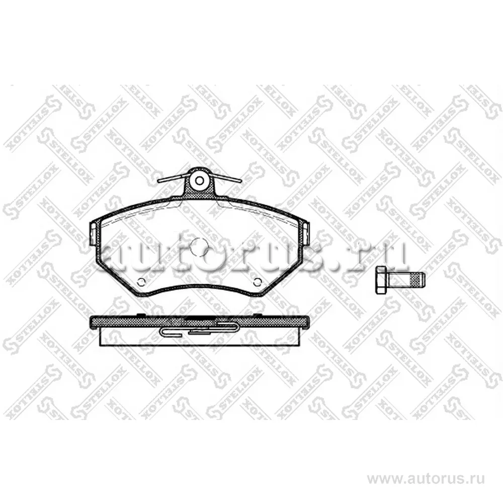 Колодки дисковые п. VW Caddy/Polo, Seat Toledo/Ibiza 1.4-1.9TDi/2. STELLOX 642 000B-SX