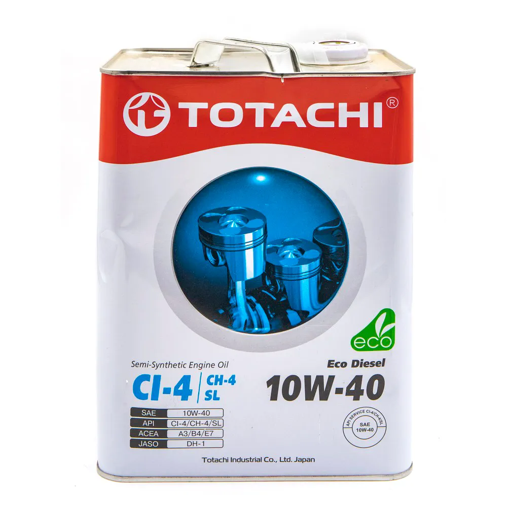 Масло моторное TOTACHI Eco Diesel 10W-40 полусинтетическое 6 л УЦЕНКА! 11206-N0