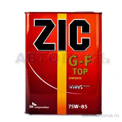 Масло трансмиссионное ZIC G-F TOP 75W85 синтетическое 4 л 167013