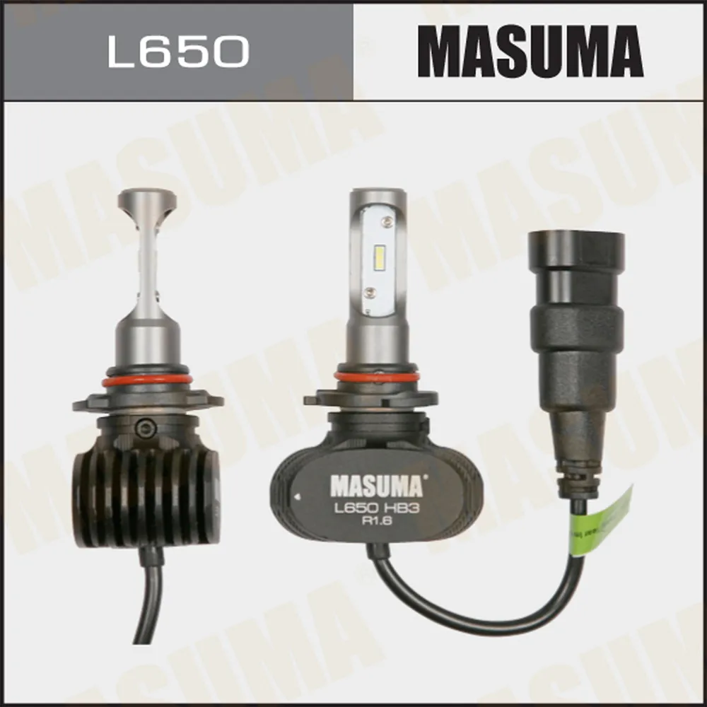 Лампа светодиодная 12/24V HB3 18W 4000lm P20d 6000K MASUMA LED 2 шт. картон L650