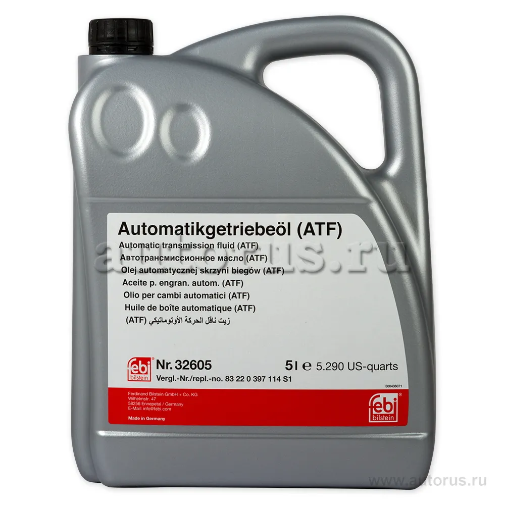Масло трансмиссионное Febi ATF Dexron VI 5 л 32605
