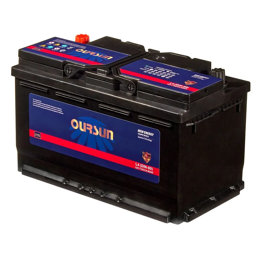 Аккумулятор OURSUN DIN 80 А/ч R+ (0) 190x312x173 EN710 А