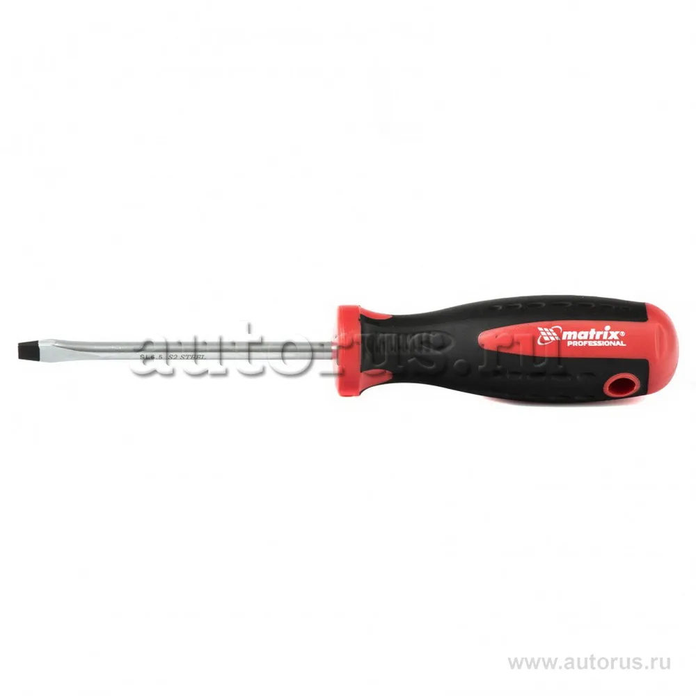Отвертка Profi, SL6, 5x100 мм, S2, двухкомп. рукоятка MATRIX 11820