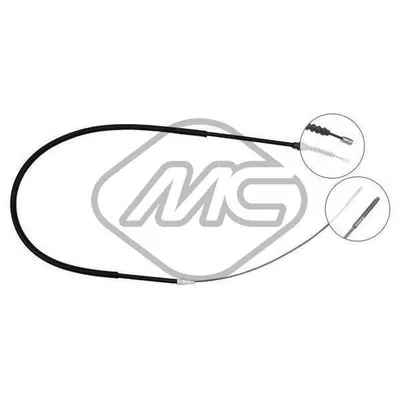 ТРОС РУЧНИКА VW PASSAT 1/8 - 2/0 (DISC BRAKE) Metalcaucho 83724