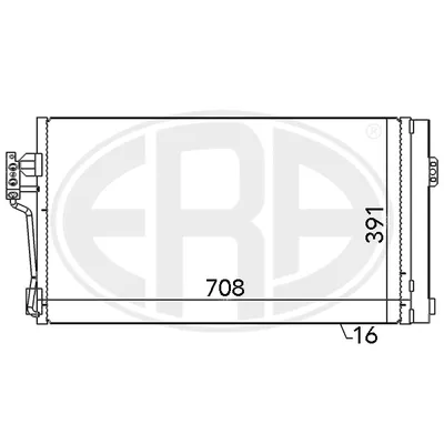 Радиатор кондиционера ERA 667064