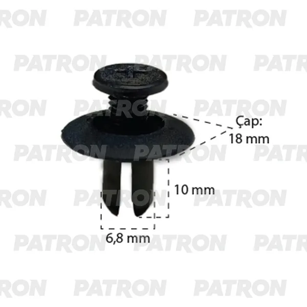 Клипса пластмассовая Subaru Kawasaki Toyota Suzuki применяемость: клипс PATRON P372993T