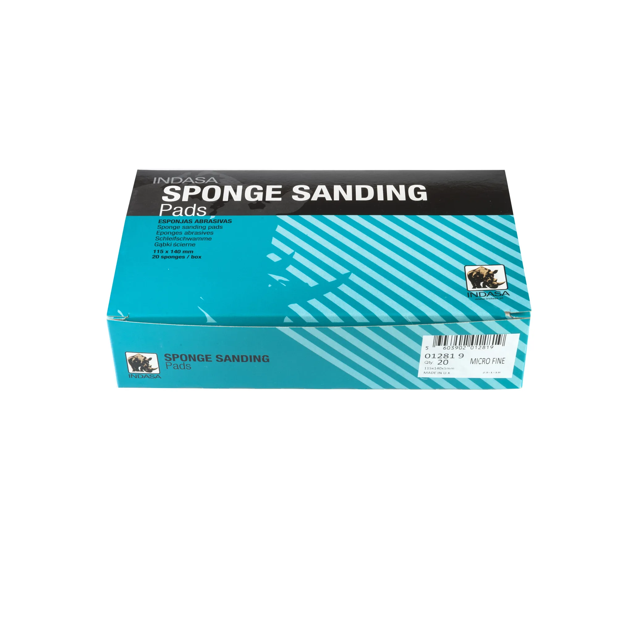 Губка абразивная RHYNO SPONGE MicroFine 115 мм x140 мм x5 мм Indasa 01281