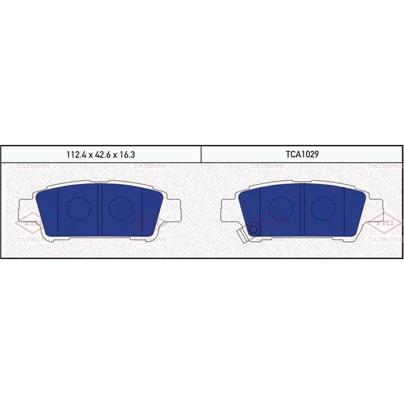 Колодки тормозные дисковые задние TOYOTA Avensis Verso/Previa/Alphard 00-> TATSUMI TCA1029