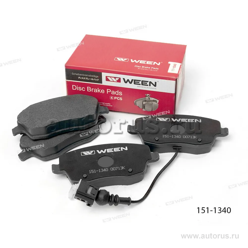 Тормозные колодки дисковые передние SEAT Ibiza III (6K1), Ibiza IV (6L1), SKODA Fabia, WEEN 151-1340