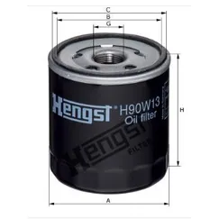 Фильтр масляный КПП HENGST H90W13