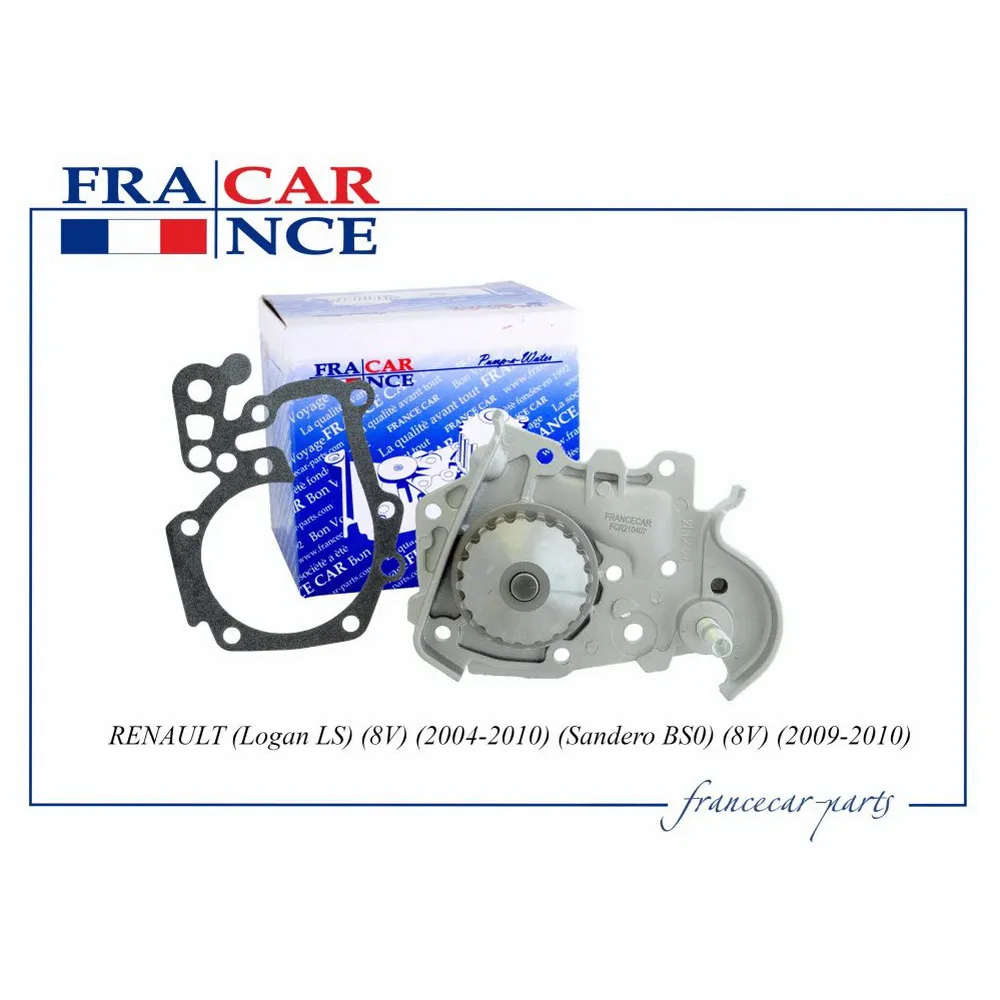 Помпа, водяной насос RENAULT (Logan/Sandero) LADA (Largus) FRANCECAR FCR210407