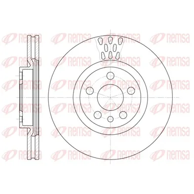 Диск тормозной передний!\ PEUGEOT 806 2.0/1.9TD/2.1TD 94> REMSA 630511