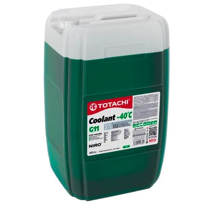 Антифриз TOTACHI Niro Coolant Green G11 готовый -40C зеленый 20 кг 4589904526824