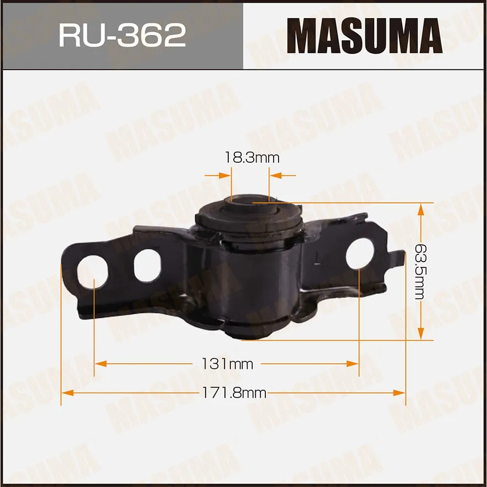 Сайлентблок пер. нижнего рычага задн. MASUMA RU362