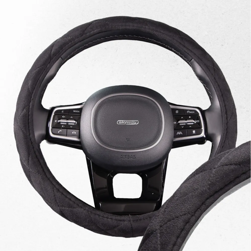 Оплетка SKYWAY Hit-1 M Черная замша SKYWAY S01101046