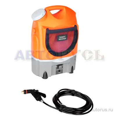 Мойка мини портативная аккумуляторная 9Атм 17л 2л/мин 60Вт 12В/220В BERKUT SMART WASHER SW-17A