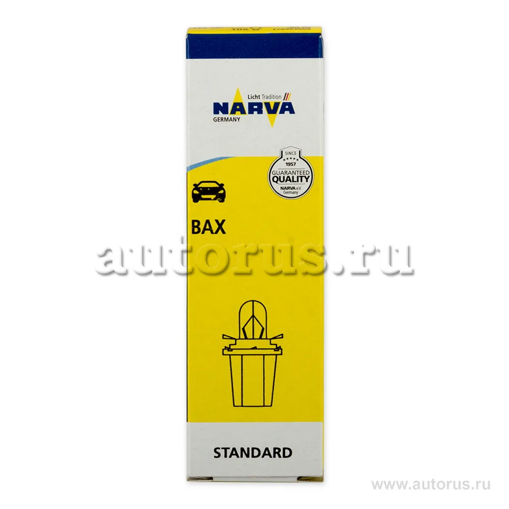 Лампа 12V Bax8,4d 1,3W NARVA Olive green 1 шт. картон 17047