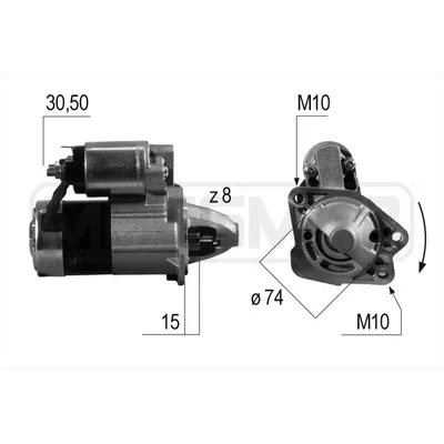 Стартер MAZDA 3 1.4/1.6 03-09 1kw ERA 220541