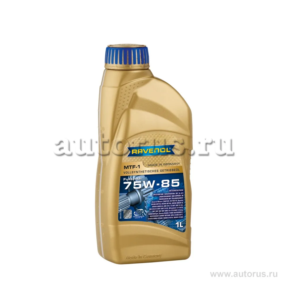 Трансмиссионное масло RAVENOL MTF -1 SAE 75W-85 (1л) new 1221102-001 (4014835719613)