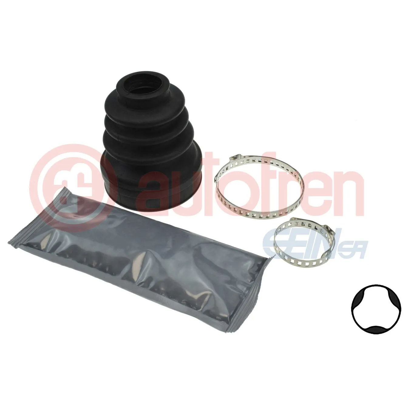 Пыльник ШРУСа внутренний комплект CITROEN C2 03-, C3 02-, C3 Pluriel 03- PEUGEOT 20 SEINSA D8223
