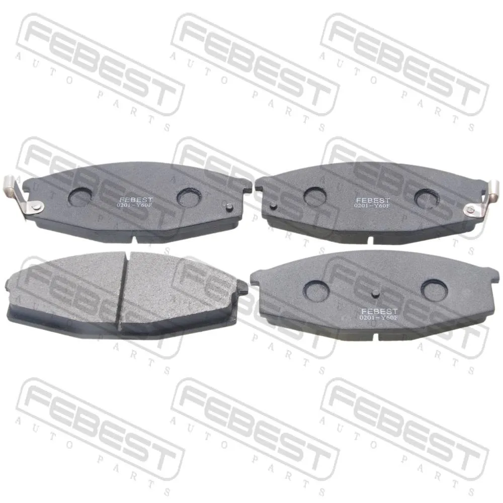 Колодки тормозные передние NISSAN SAFARI Y60 1989.07-1999.02 [AR] FEBEST 0201-Y60F