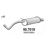 Глушитель основной VW POLO (2001>)/SKODA FABIA (99-06) ASSO 50.7019