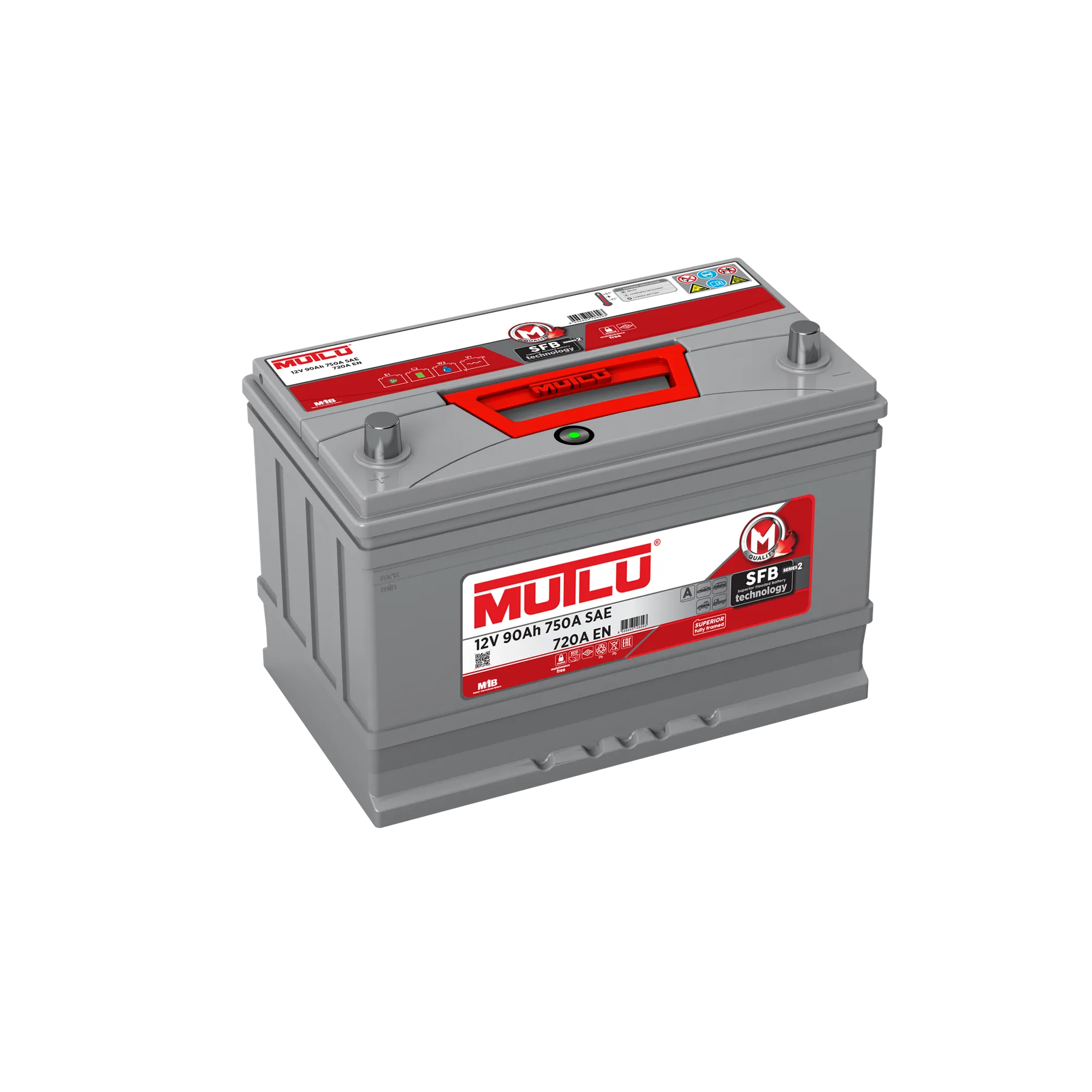 Аккумулятор MUTLU SFB JIS 90 А/ч прямой L+ 306x175x224 D31 EN 720 А