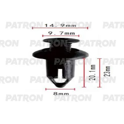 Клипса пластмассовая GM применяемость: двери,панель приборов (желтая) PATRON P371844