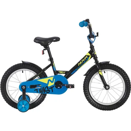 Велосипед 12 хардтейл Novatrack Twist (2020) количество скоростей 1 рама сталь 8,5 черный
