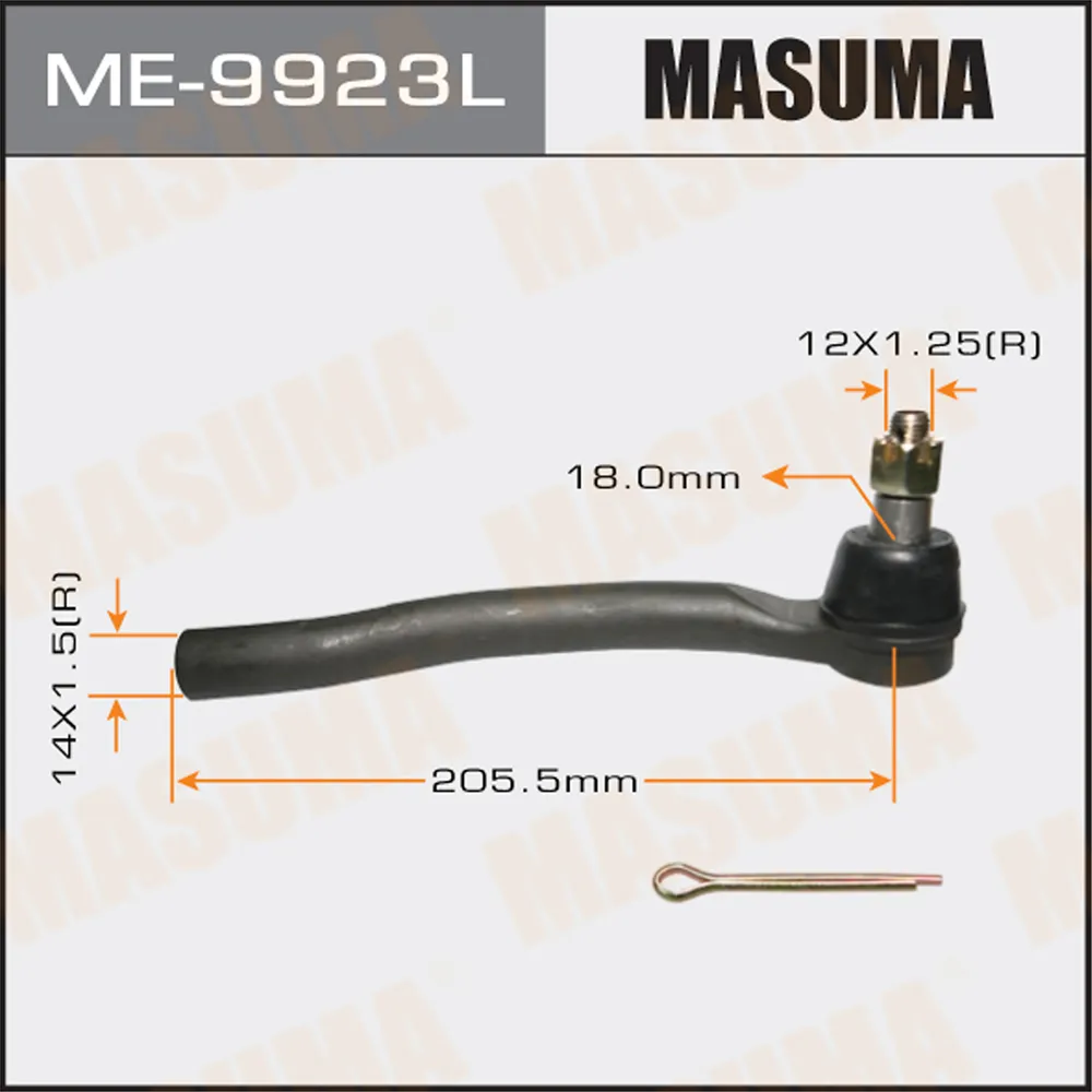 Наконечник рулевой L HONDA PILOT MASUMA ME-9923L