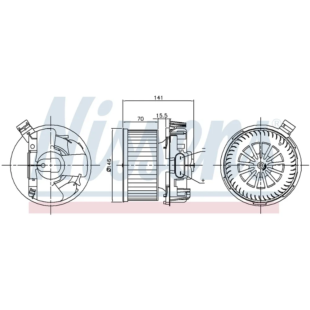 Вентилятор отопителя салона NISSENS 87209