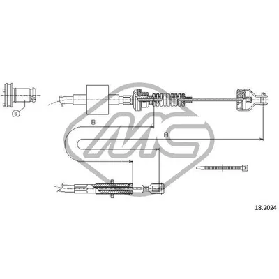 Трос сцепления MIT COLT ALL Metalcaucho 82241