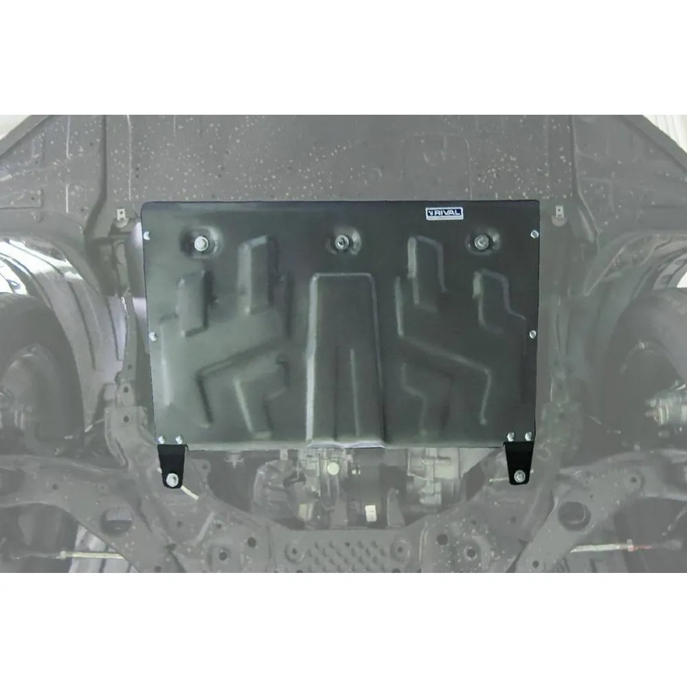 Защита картера двигателя + КПП Алюминий Mazda 6 /Mazda 3/Mazda 3 //Mazda CX-5 Mazda CX-9 2 RIVAL 333.3823.1