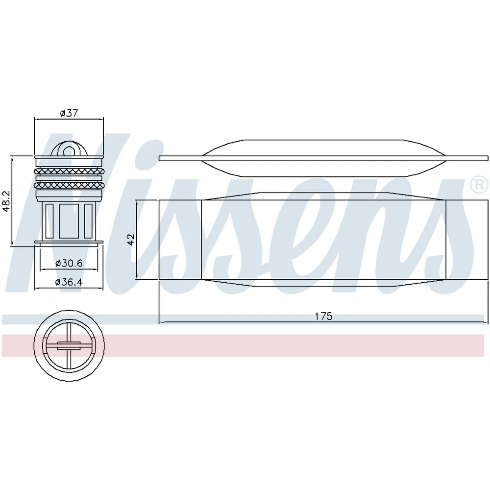 Осушитель кондиционера VAG A3/Octavia/Golf V/Passat B6/Touran NISSENS 95490