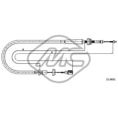 Трос газа SHARAN ALL Metalcaucho 83832