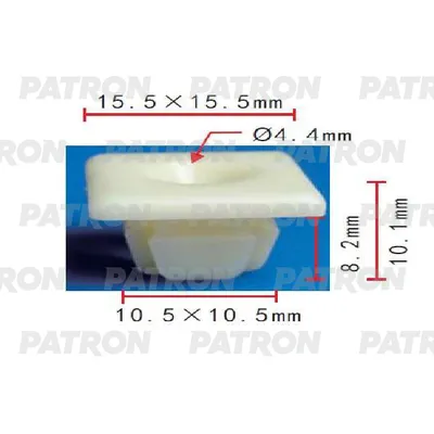 Клипса пластмассовая GM применяемость: панель приборов PATRON P371707